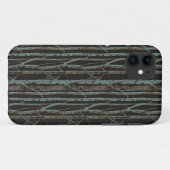 Coques Case-Mate iPhone Rétro bouleau foncé (Dos (Horizontal))