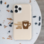 Case-Mate iPhone Case Retro Brown Funny Demi enseignant demi-café<br><div class="desc">C'est un coque iphone d'informatique à demi-café pour enseignant !</div>