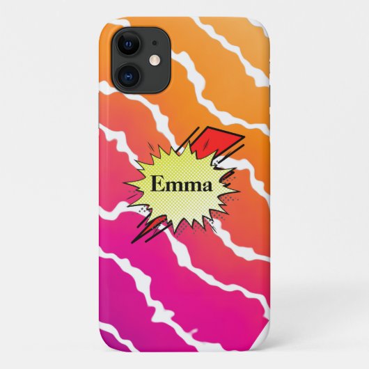 Coques Case-Mate iPhone Retro bubble color comic (Dos)