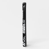 Coques Case-Mate iPhone Rétro caisse noire de l'iPhone 5 de fleurs (Dos/Gauche)