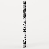 Coques Case-Mate iPhone Rétro caisse noire de l'iPhone 5 de fleurs blanche (Dos/Droite)