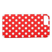 Coques Case-Mate iPhone Rétro caisse rouge et blanche de l'iPhone 7 de (Dos (Horizontal))