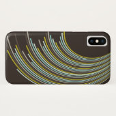 Coques Case-Mate iPhone Rétro caisse sinueuse de téléphone de rayures de (Dos (Horizontal))