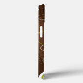 Coques Case-Mate iPhone Rétro caisse verte abstraite de téléphone (Verso / Droite)