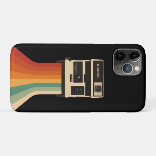 Coques Case-Mate iPhone Retro Camera with Rainbow Print (Dos (Horizontal))