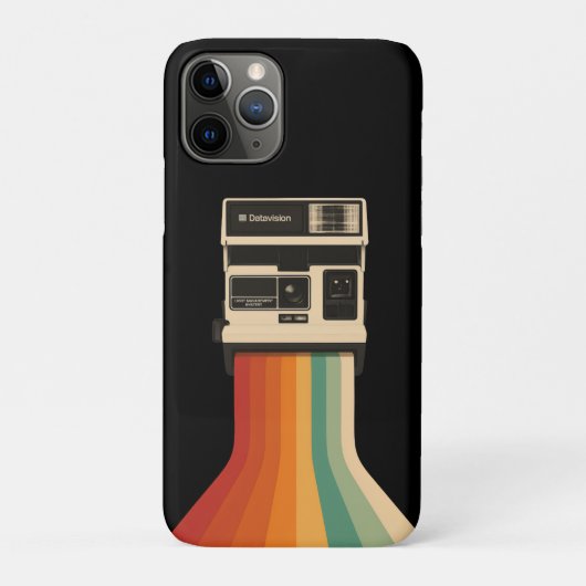 Coques Case-Mate iPhone Retro Camera with Rainbow Print (Dos)