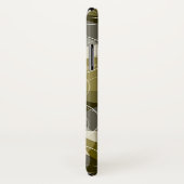 Coques Case-Mate iPhone Rétro cas maigre de téléphone de motif de jaune (Dos/Droite)