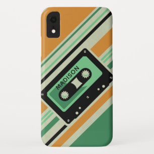 Case-Mate iPhone Case Retro Casette Tape personnalisés de nom de télépho