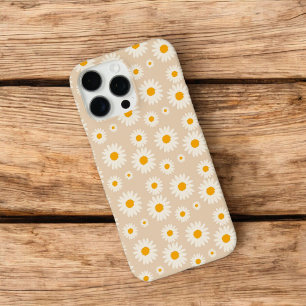 Coques iPhone 16 Pro Max Retro Chic Beige Floral Motif Printemps Whimsical