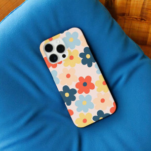 Coques iPhone 16 Pro Max Retro Chic coloré motif floral Whimsical