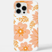 Coques Case-Mate iPhone Retro Chic Peach Floral Pattern Printemps Whimsica (Verso)