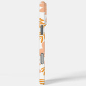 Coques Case-Mate iPhone Retro Chic Peach Floral Pattern Printemps Whimsica (Verso / Droite)