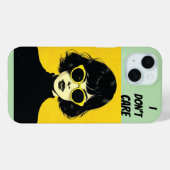 Coques Case-Mate iPhone Retro Chic Woman, ça m'est égal (Verso (horizontal))