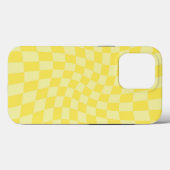 Coques Case-Mate iPhone Retro citron jaune pastel Warboard (Verso (horizontal))