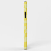 Coques Case-Mate iPhone Retro citron jaune pastel Warboard (Dos/Droite)