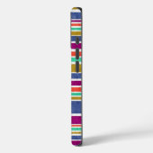 Coques Case-Mate iPhone Retro Colors Textured Striped (Verso / Gauche)