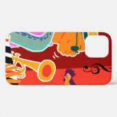 Coques Case-Mate iPhone Retro contraste festival de musique jazz (Verso (horizontal))