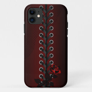 Coque iPhone 11 Rétro corset femelle de dentelle