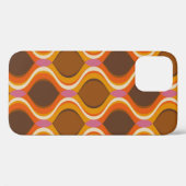 Coques Case-Mate iPhone Retro courbe sans couture motif. wallp style les a (Verso (horizontal))