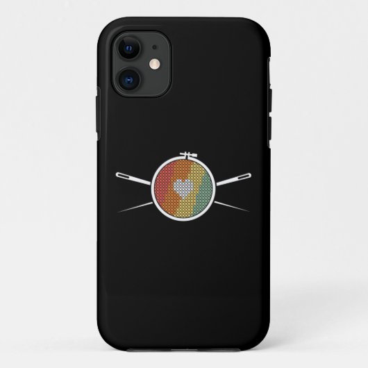 Coques Case-Mate iPhone Retro Cross Stich (Dos)