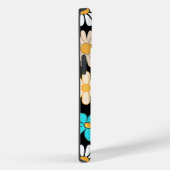 Coques Case-Mate iPhone Retro Daisy Motif Simple.01. BG noir (Verso / Droite)
