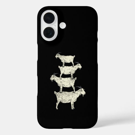 Coques Case-Mate iPhone Retro de chèvre (Verso)