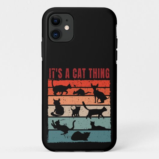 Coques Case-Mate iPhone Retro de la collection de chats (Dos)