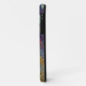 Coques Case-Mate iPhone Retro diamant transparent texture graphique murale (Dos/Gauche)