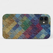 Coques Case-Mate iPhone Retro diamant transparent texture graphique murale (Dos (Horizontal))