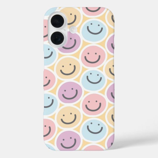 Coques Case-Mate iPhone Retro Doodle Smile Emoji (Verso)
