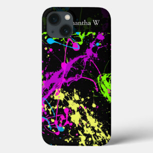 Etui iPhone Case-Mate Rétro éclaboussure au néon fraîche de peinture sur