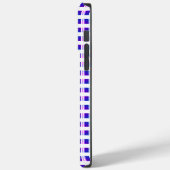 Coques Case-Mate iPhone rétro électrique rayé bleu & violet (Verso / Gauche)