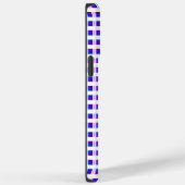 Coques Case-Mate iPhone rétro électrique rayé bleu & violet (Verso / Droite)