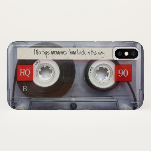 Coques Case-Mate iPhone Rétro enregistreur à cassettes (Dos (Horizontal))