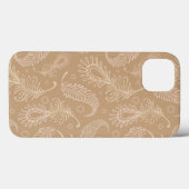 Coques Case-Mate iPhone Rétro-feater-pâle-motif (Verso (horizontal))