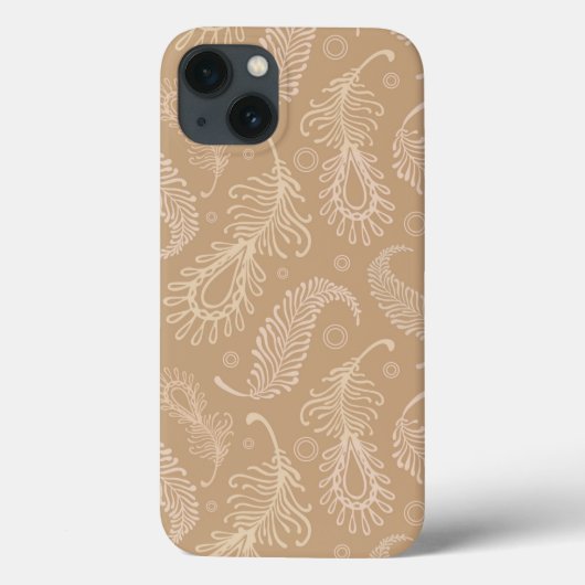 Coques Case-Mate iPhone Rétro-feater-pâle-motif (Verso)