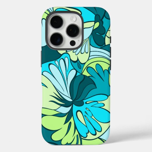 Coques Case-Mate iPhone Rétro floral psychédélique de Lave-Lampe (Verso)