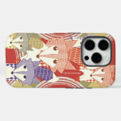 Coques Case-Mate iPhone Retro Fox Art Retro personnalisé (Verso (horizontal))
