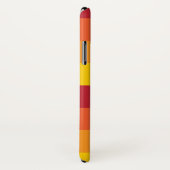 Coques Case-Mate iPhone Rétro frais barre les années 70 le rouge de jaune (Dos/Droite)