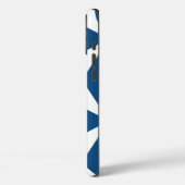 Coques Case-Mate iPhone Rétro Géométrique Classique Bleu Nuit  (Verso / Gauche)
