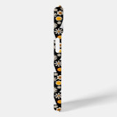 Coques Case-Mate iPhone Retro Ghost Flowers Halloween Seamless Pattern (Verso / Droite)