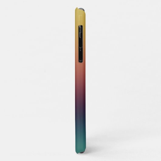 Coques Case-Mate iPhone Retro Gradient avec nom Coque-Mate Téléphone (Dos/Gauche)