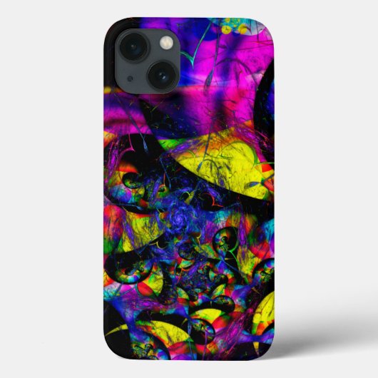 Coques Case-Mate iPhone Retro Groove Psychedelic Fractal Art (Verso)