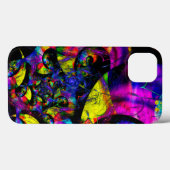 Coques Case-Mate iPhone Retro Groove Psychedelic Fractal Art (Verso (horizontal))
