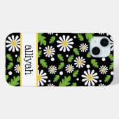 Coques Case-Mate iPhone Retro Hippie Flowers Daisy Pattern (Verso (horizontal))