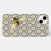 Coques Case-Mate iPhone Rétro Honeycomb Motif Beehive (Verso (horizontal))