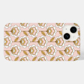 Coques Case-Mate iPhone Retro Jardin rose motif floral (Verso (horizontal))