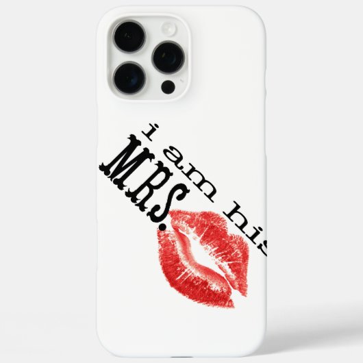 Coques Case-Mate iPhone Retro Je suis sa Mme Red Lips (Verso)