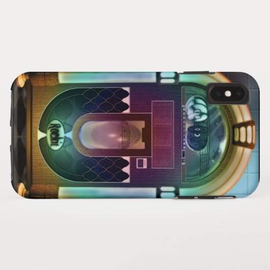 Coques Case-Mate iPhone Rétro juke-box de rock (Dos (Horizontal))