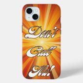 Coques Case-Mate iPhone Retro les années 70 Style Orange Sunrays "Don't Ca (Verso)